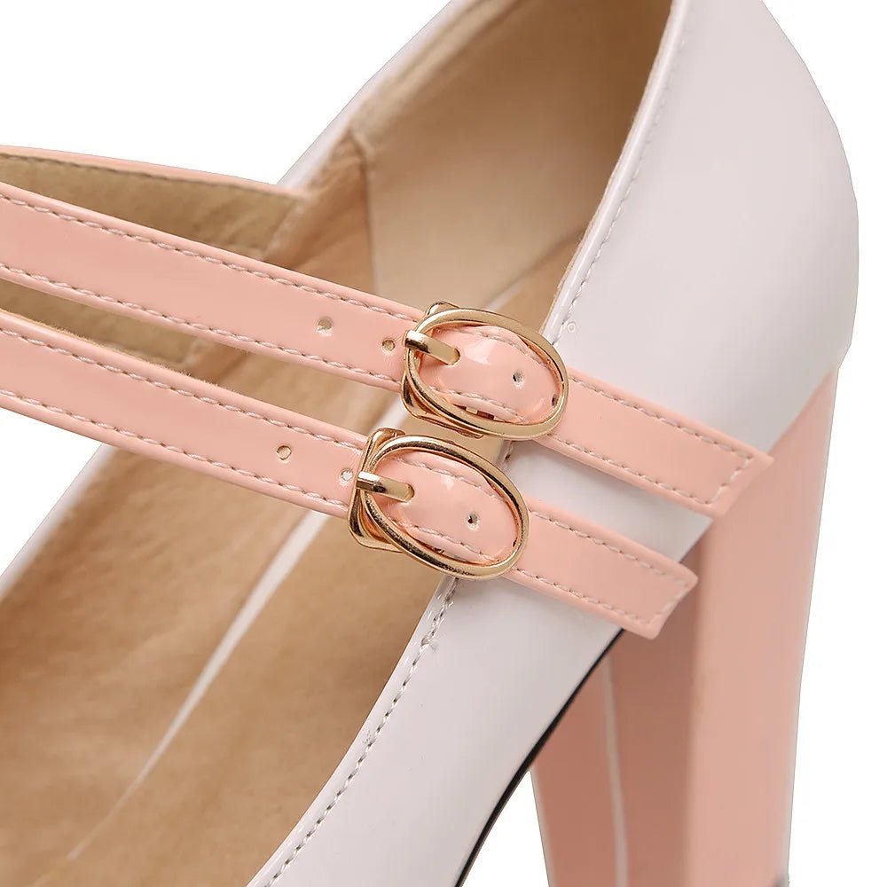 Années 40 Mary Jane Bicolore À Plateforme - Ma Penderie Vintage