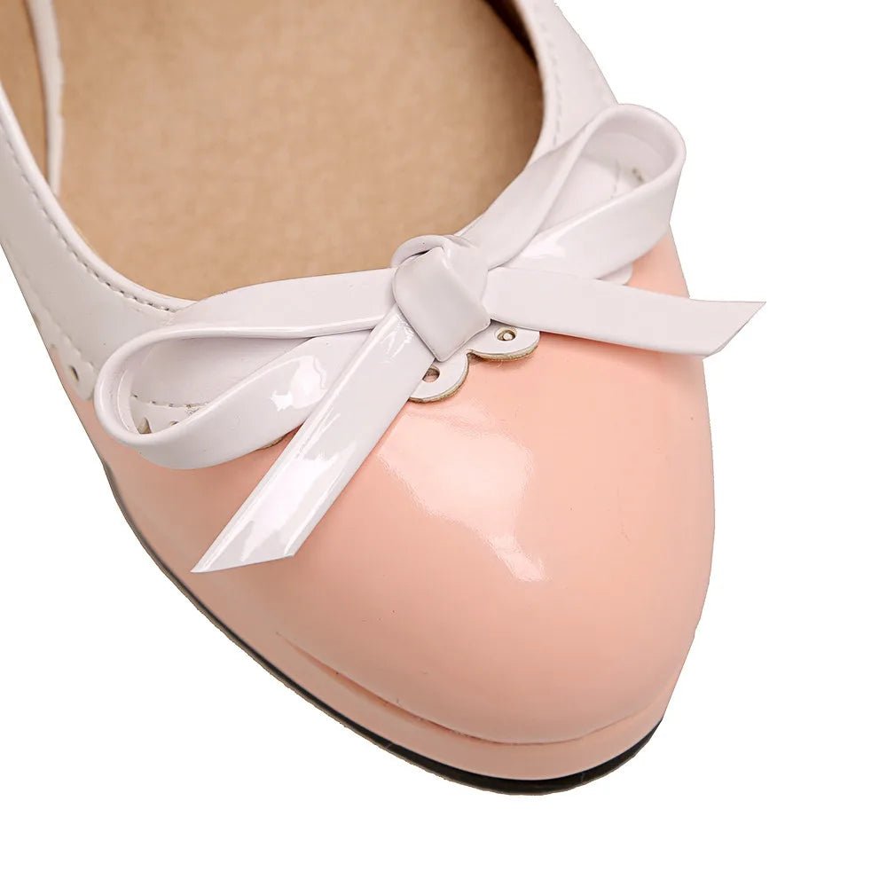 Années 40 Mary Jane Bicolore À Plateforme - Ma Penderie Vintage