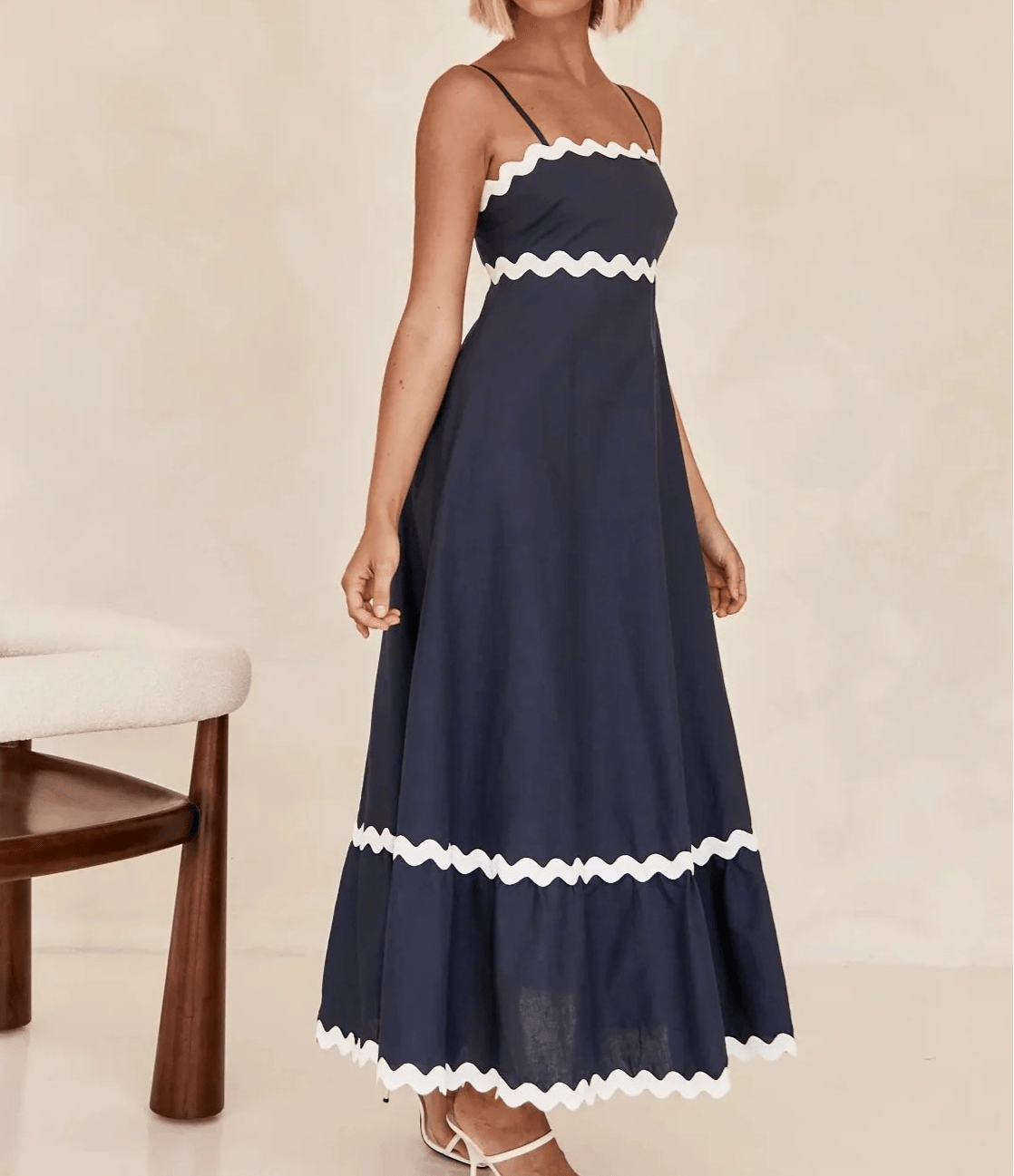 Années 60 Robe Longue Rétro Babydoll - Ma Penderie Vintage