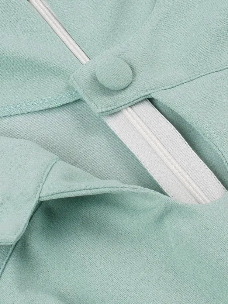 Années 60 Robe Peplum Manches Courtes - Ma Penderie Vintage