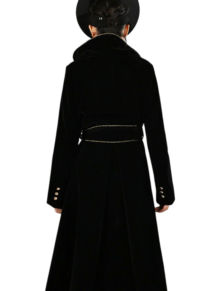 Années 70 Manteau Chic Velours Double Boutonnage - Ma Penderie Vintage