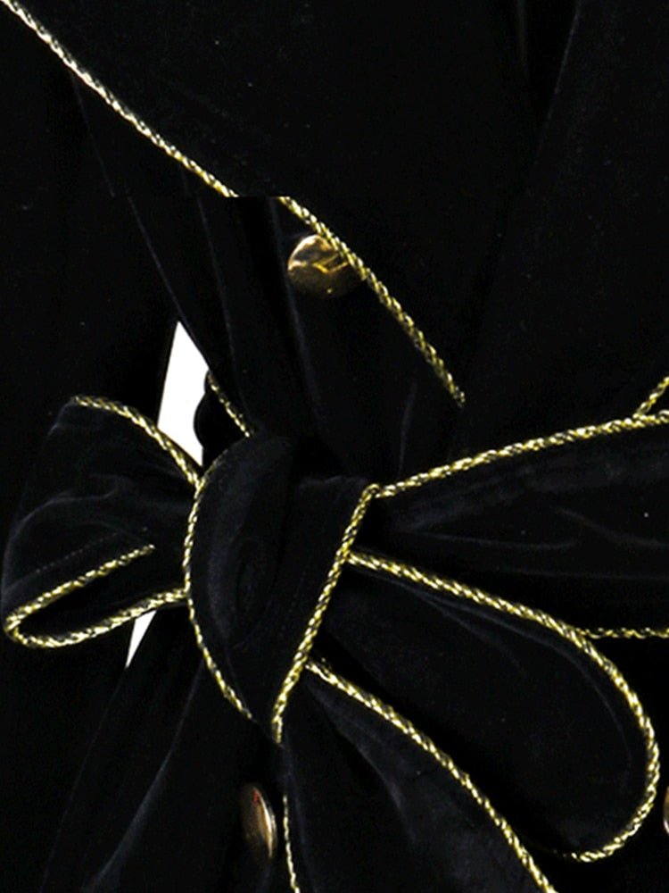 Années 70 Manteau Chic Velours Double Boutonnage - Ma Penderie Vintage