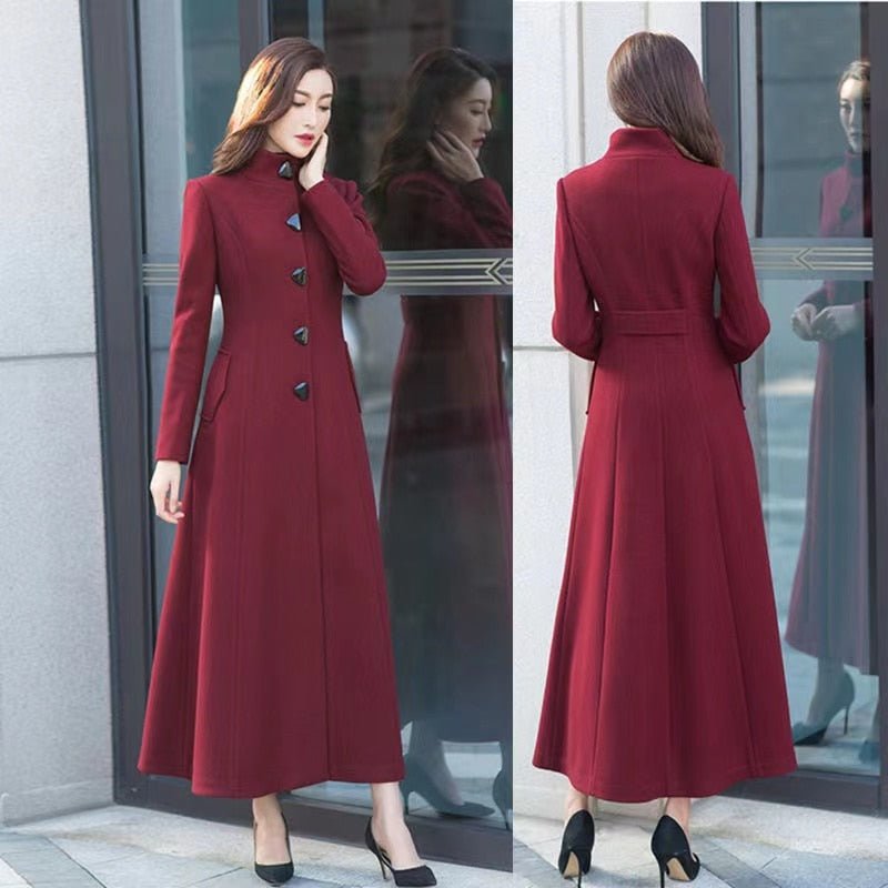 Années 60 Manteau Long Rétro Jackie O - Ma Penderie Vintage