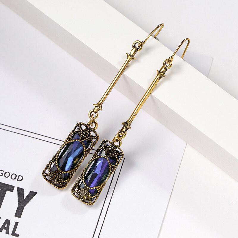 Années 20 Boucles d'Oreilles À Crochets Art Nouveau - Ma Penderie Vintage