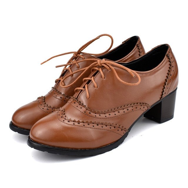 Années 40 Chaussures À Talon Rétro Oxford - Ma Penderie Vintage