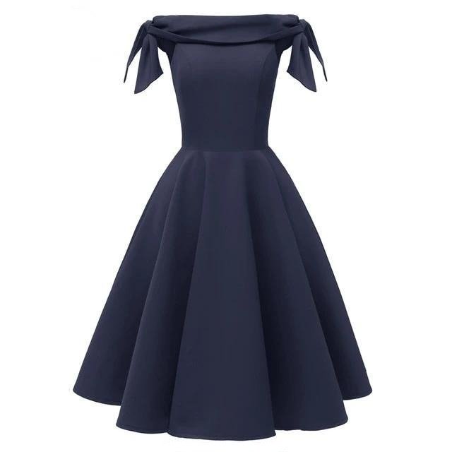 Années 50 Robe Du Soir Rétro Épaule Dénudée - Ma Penderie Vintage