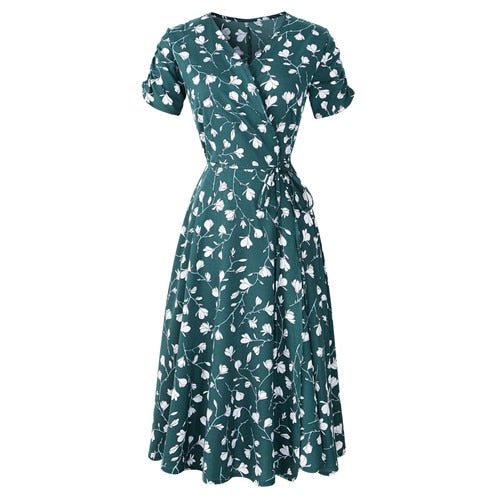 Années 40 Robe d'été Portefeuille Rétro - Ma Penderie Vintage