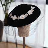 Années 40 Chapeau Camélia Glamour