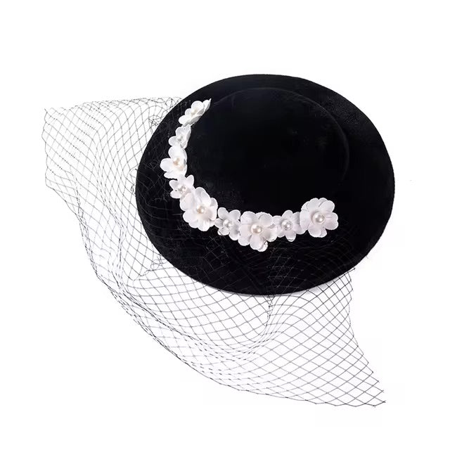 Années 40 Chapeau Camélia Glamour