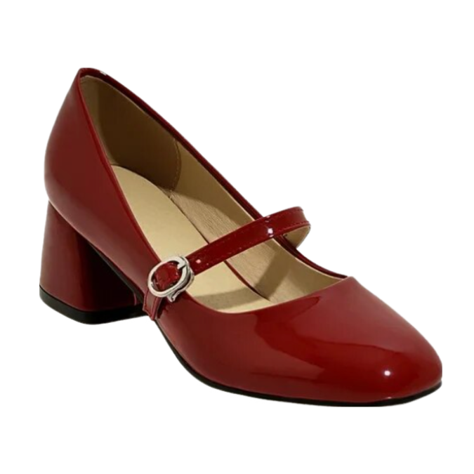 <tc>1960's</tc> Retro Mary Jane Shoes Patent Leather