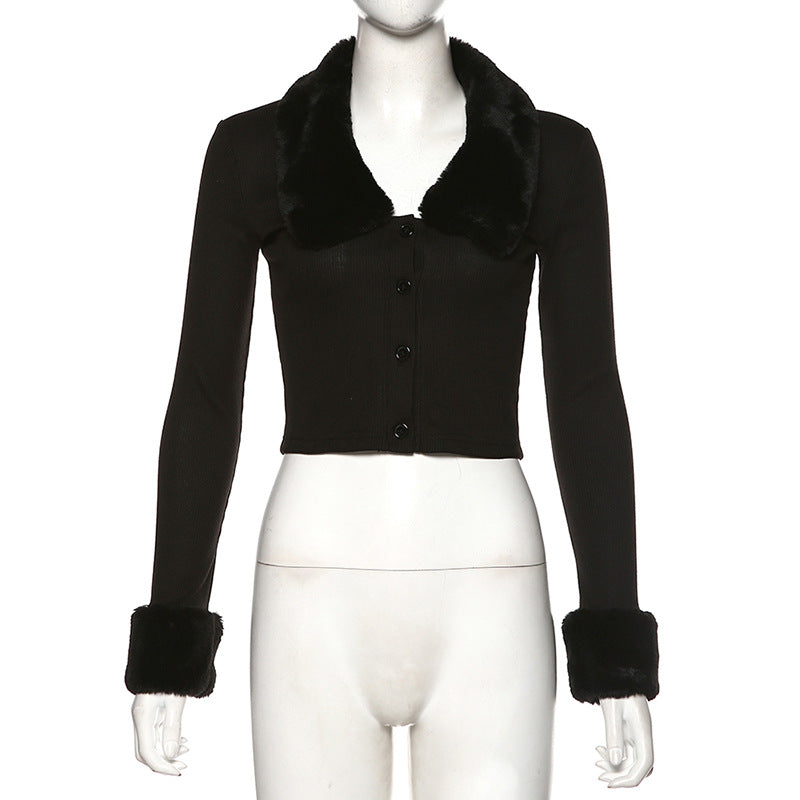 <tc>1950's</tc> Pin Up Faux Fur Cardigan