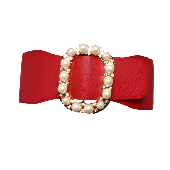 Années 60 Ceinture Glamour Boucle Perles Rétro