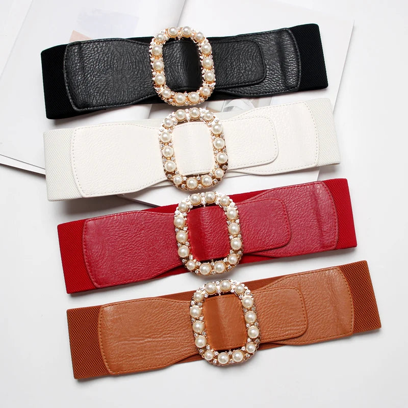 Années 60 Ceinture Glamour Boucle Perles Rétro