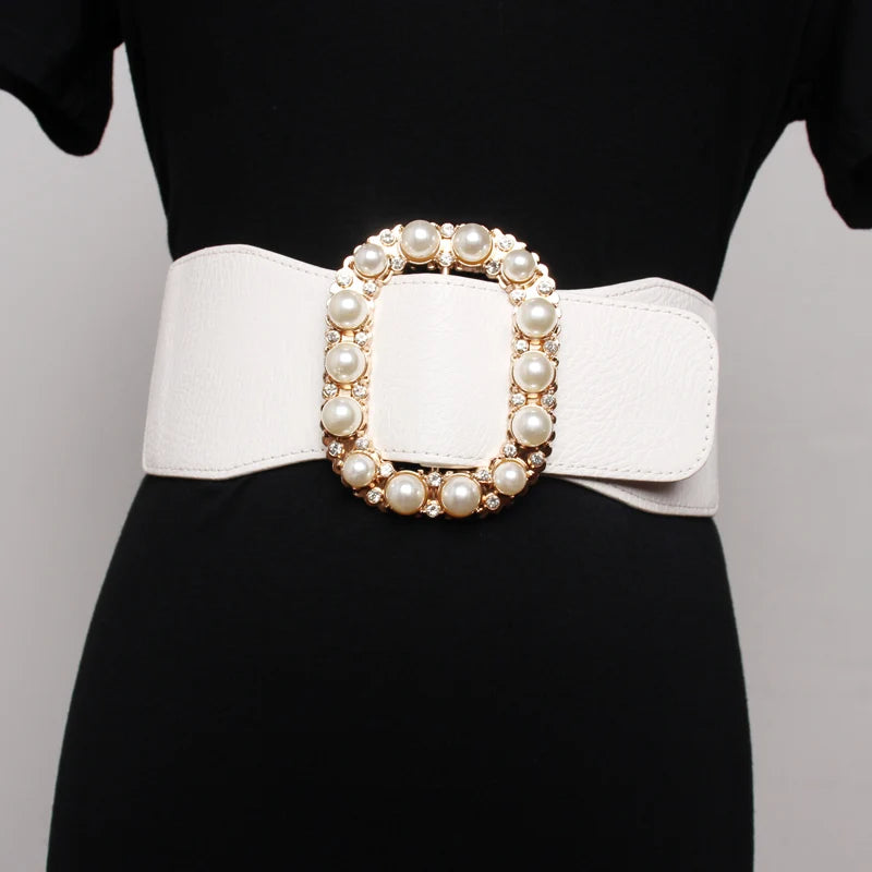Années 60 Ceinture Glamour Boucle Perles Rétro