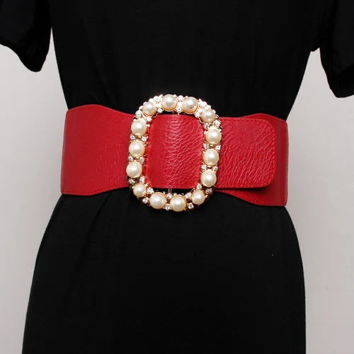 Années 60 Ceinture Glamour Boucle Perles Rétro