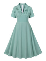 Années 50 Robe Évasée Rétro Vert Menthe Lucy - Ma Penderie Vintage