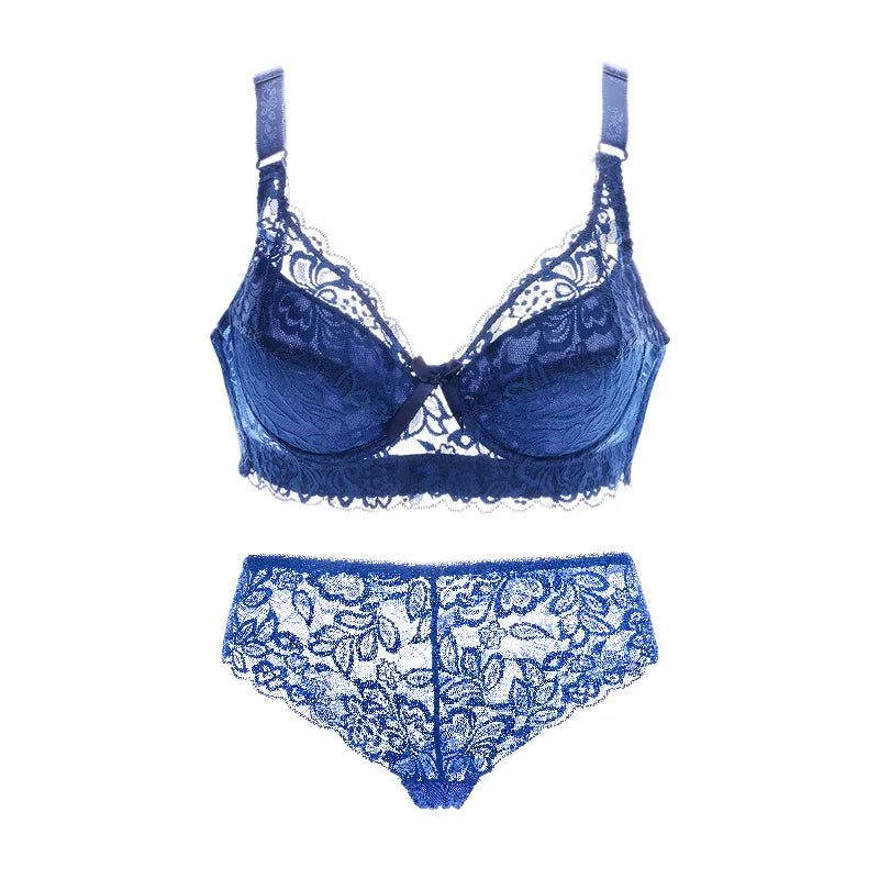 Années 70 Ensemble Lingerie Dentelle Florale Rétro