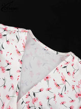 Années 40 Robe d'Été Midi Imprimé Floral - Ma Penderie Vintage