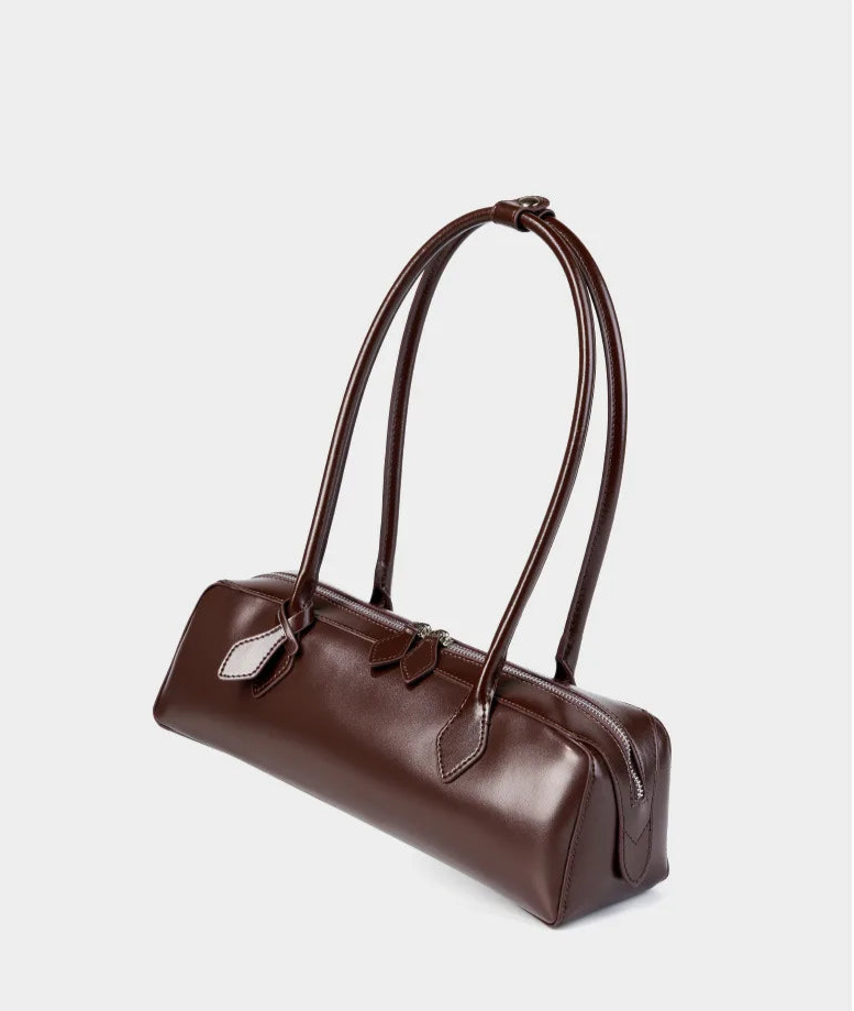 Années 60 Sac Cuir Baguette Rétro Parisien - Ma Penderie Vintage
