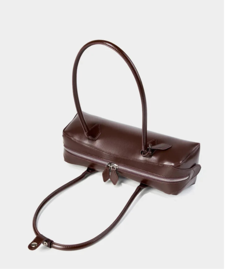Années 60 Sac Cuir Baguette Rétro Parisien - Ma Penderie Vintage
