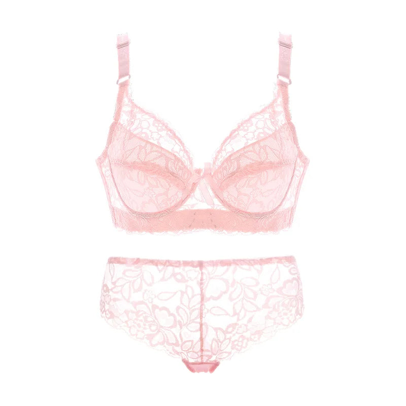 Années 70 Ensemble Lingerie Dentelle Florale Rétro