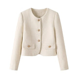 <tc>Años 70</tc> Chaqueta de tweed lisa La Parisienne