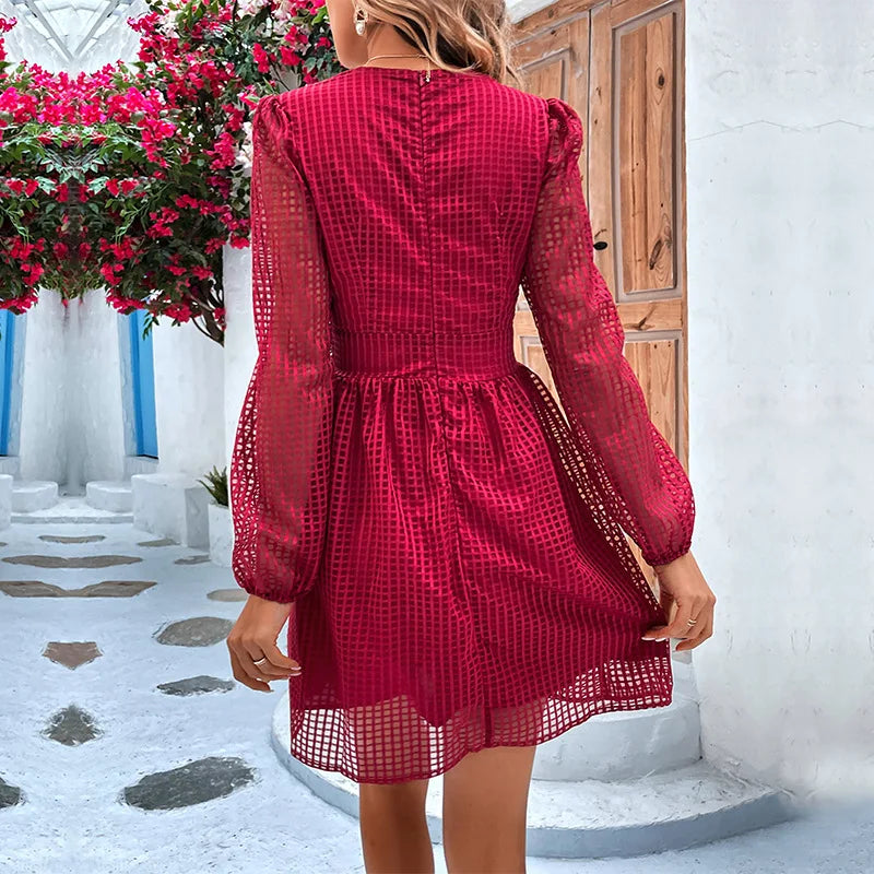 Ma Penderie Vintage Années 70 Robe Patineuse Carreaux Lolita