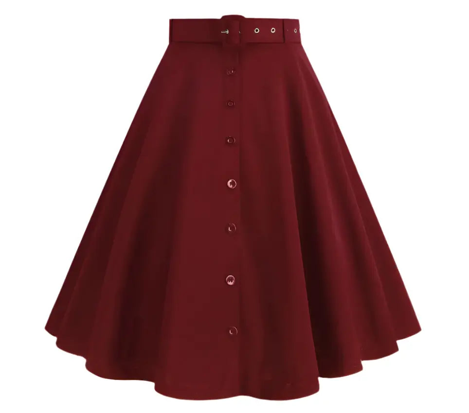 Années 60 Jupe Évasée Vintage Mary-jane