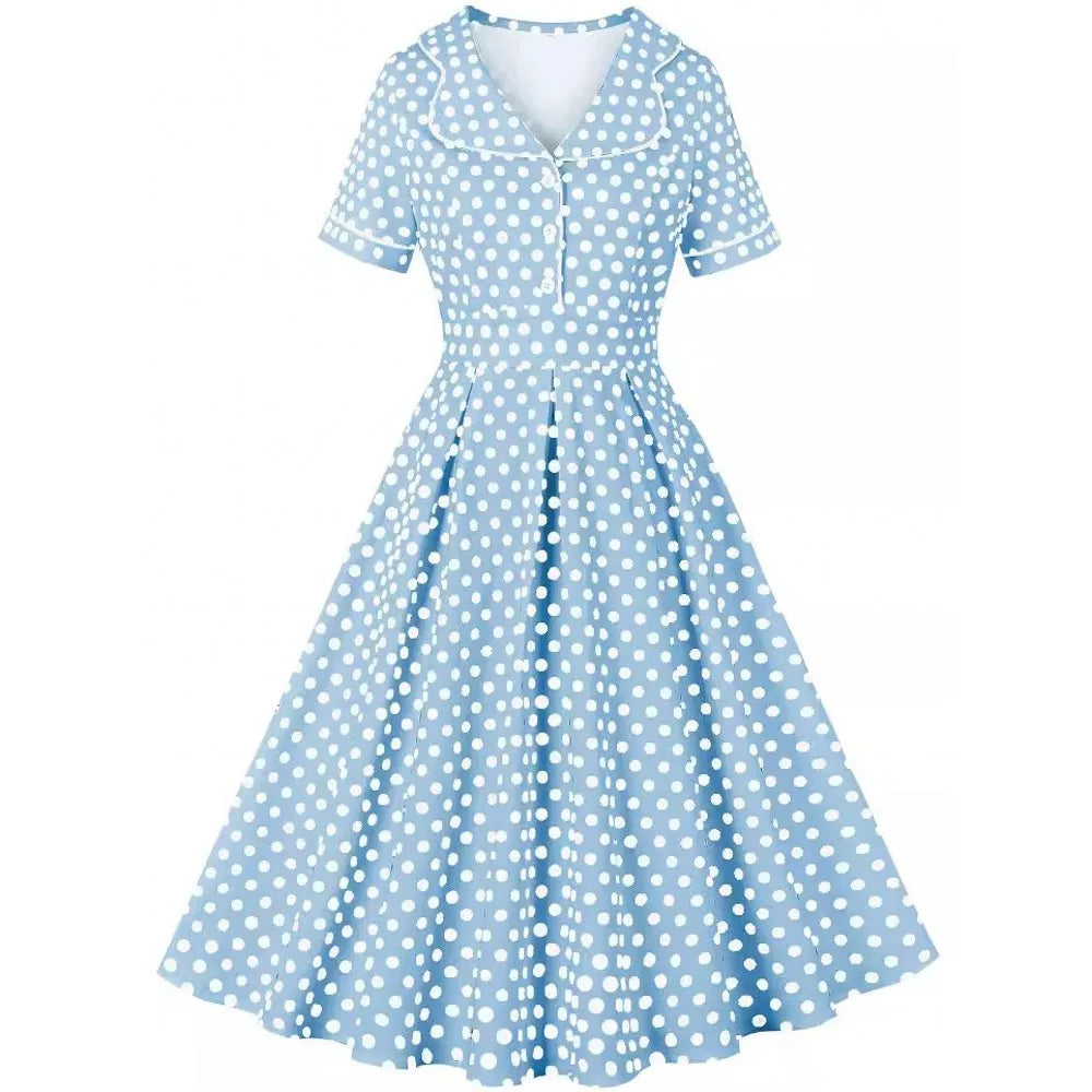 Années 50 Robe De Jour Imprimée Mad Men - Ma Penderie Vintage