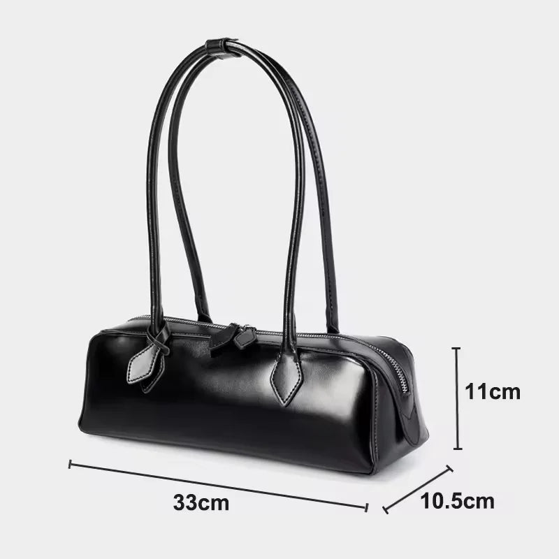 Années 60 Sac Cuir Baguette Rétro Parisien - Ma Penderie Vintage