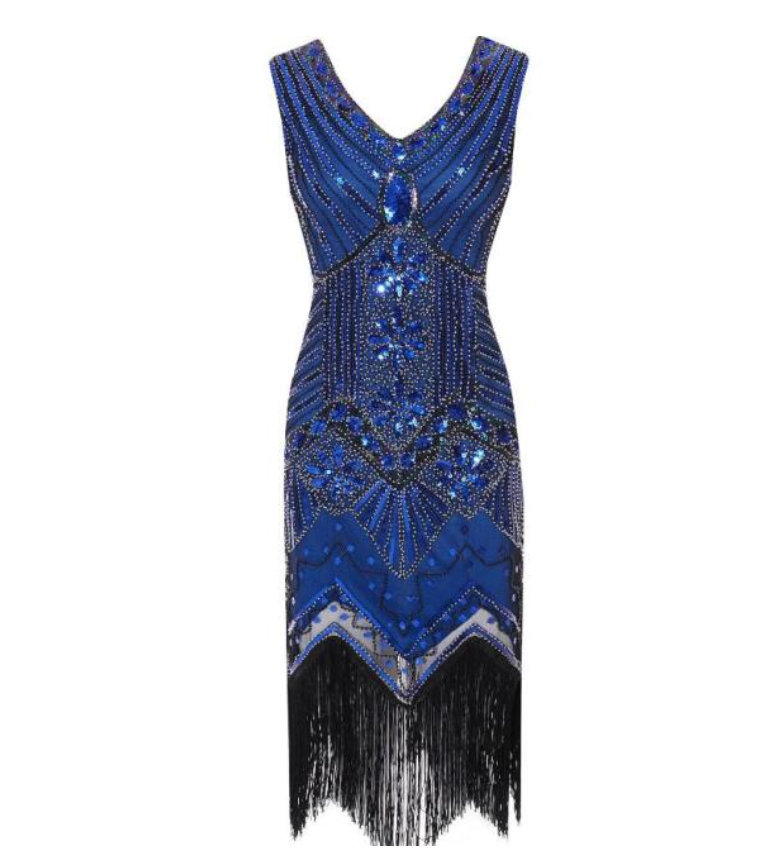 Années 20 Robe de Soir Sequin Rétro Gatsby Le Magnifique