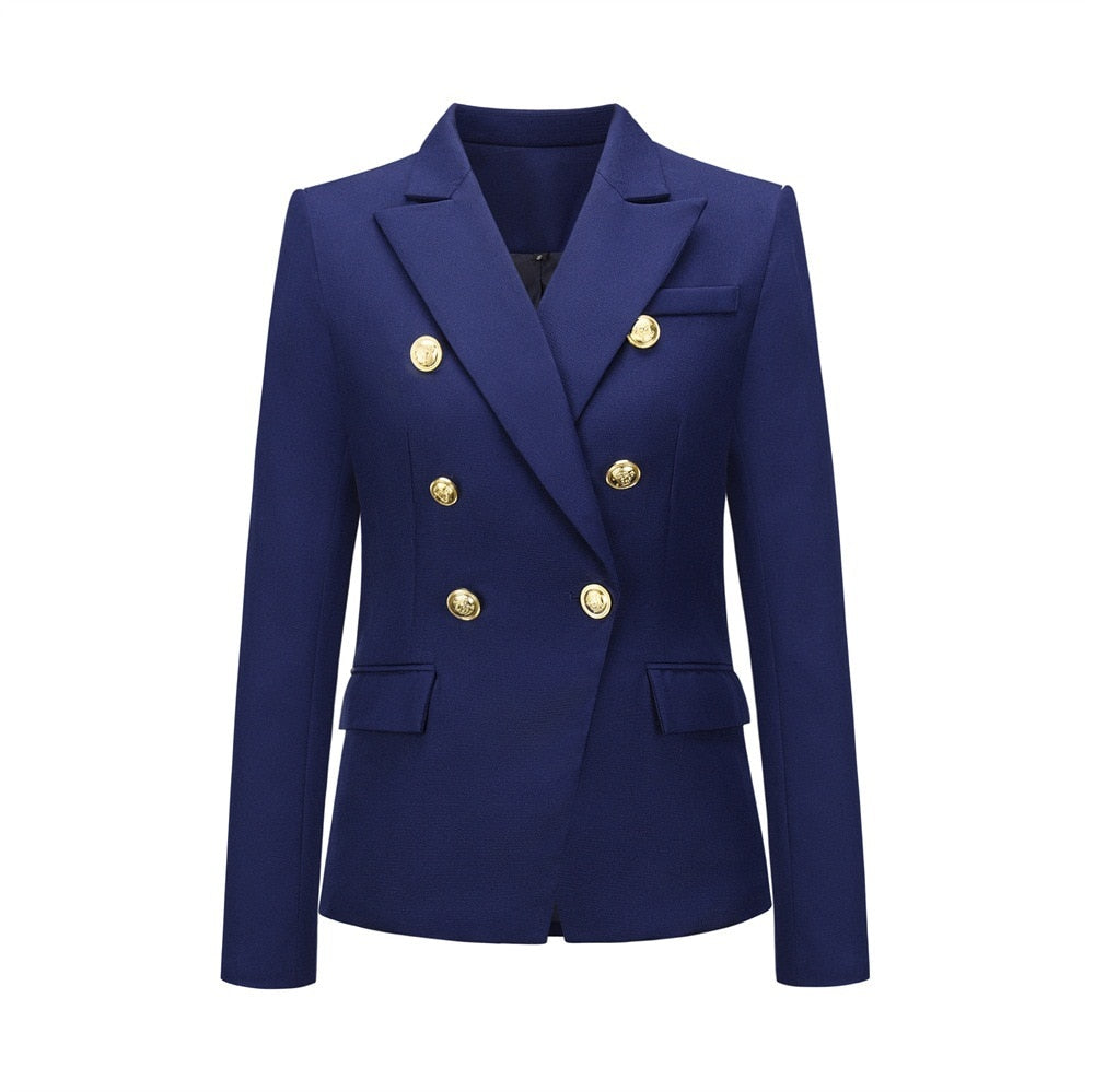 Années 80 Veste de Blazer Rétro Double Boutonnage