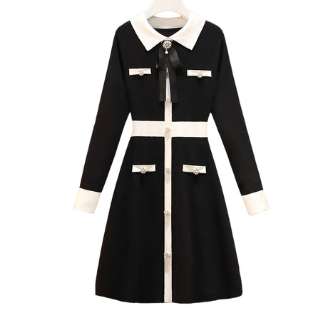 Années 60 Robe En Maille Gabrielle Bi Colore - Ma Penderie Vintage