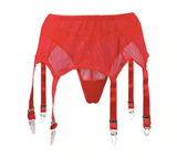 Années 50 Culotte String Porte-Jarretelles Pin Up Grande Taille Rouge - Ma Penderie Vintage