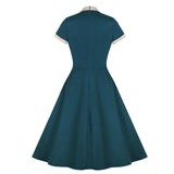 <tc>1940's</tc> Retro Vintage Bow Dress