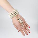 Années 20 Bracelet Bague Gatsby Perles and Strass - Ma Penderie Vintage