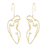 <tc>Años 60</tc> Pendientes cuerpo Picasso