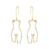 <tc>Años 60</tc> Pendientes cuerpo Picasso