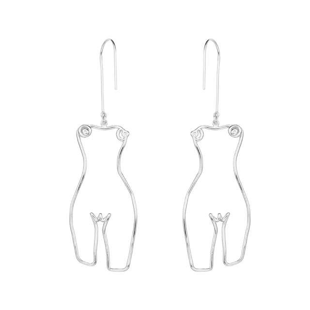 <tc>Años 60</tc> Pendientes cuerpo Picasso