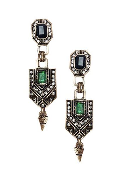 <tc>Años 20</tc> Pendientes colgantes Art Déco Gatsby