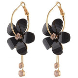 <tc>1960's</tc> Flower Hoop Earrings