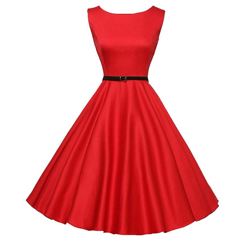 <tc>1950's</tc> Pin Up Hepburn Flared Dress