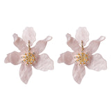 <tc>1930's</tc> Retro Resin Flower Earrings