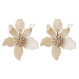 <tc>1930's</tc> Retro Resin Flower Earrings