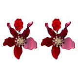 <tc>1930's</tc> Retro Resin Flower Earrings